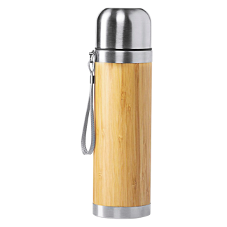 Termo Bamboo Acero Inoxidable 430ml.