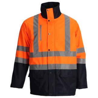 Parka Térmica Bicolor Alta Visibilidad - AZUL/NARANJO FLUOR