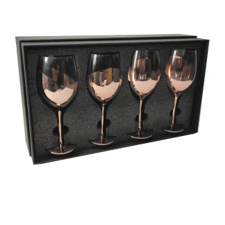 Set de 4 copas de vino encobrizadas — vista 1