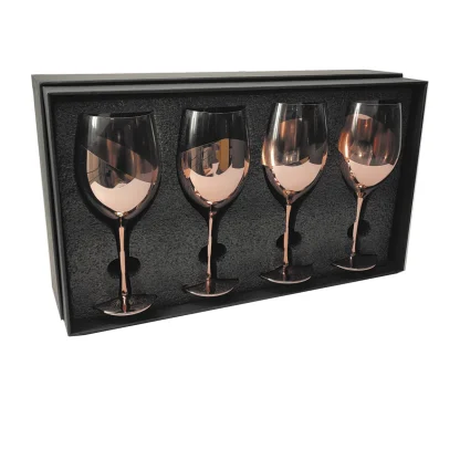 Set de 4 copas de vino encobrizadas — vista 1
