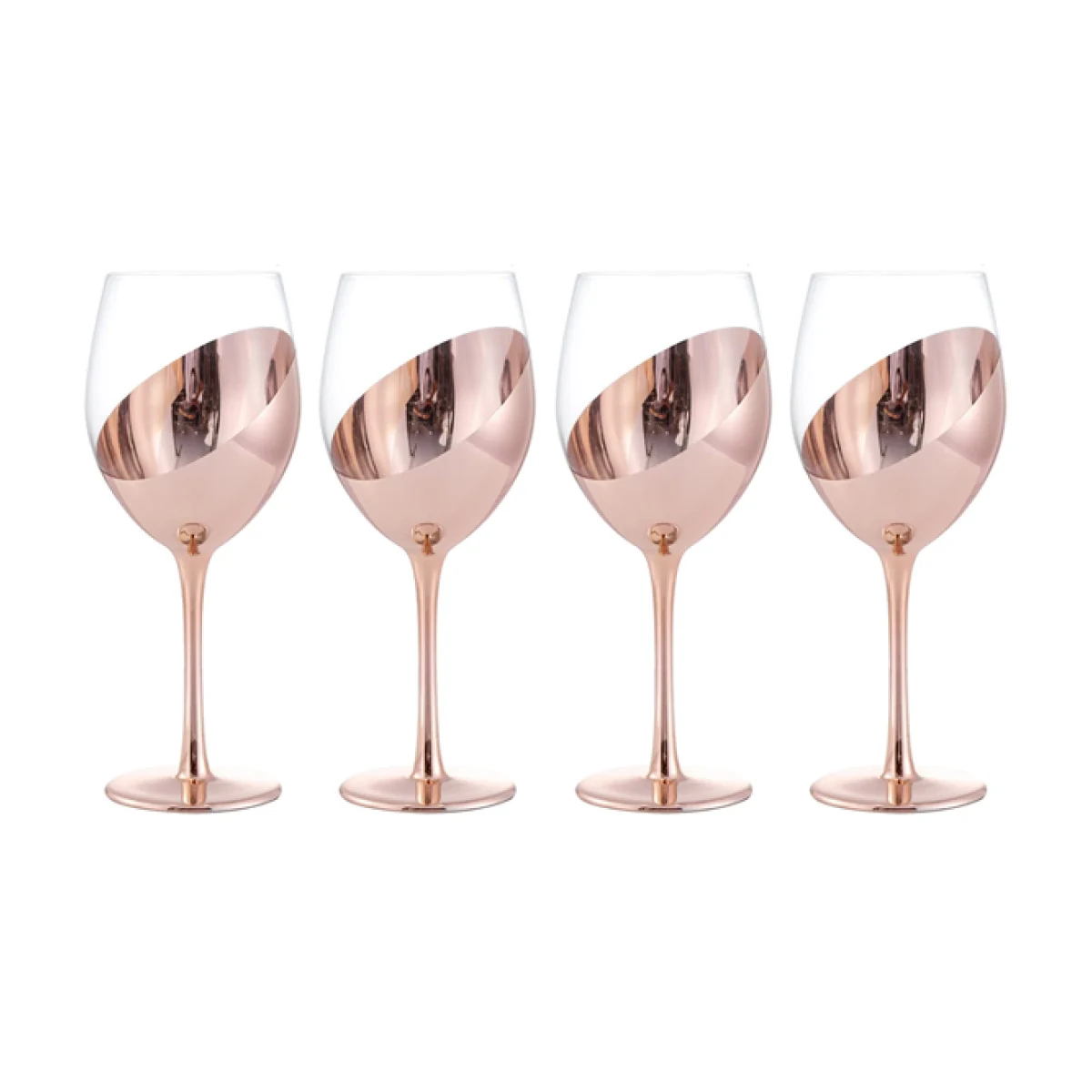 Set de 4 copas de vino encobrizadas — vista 2