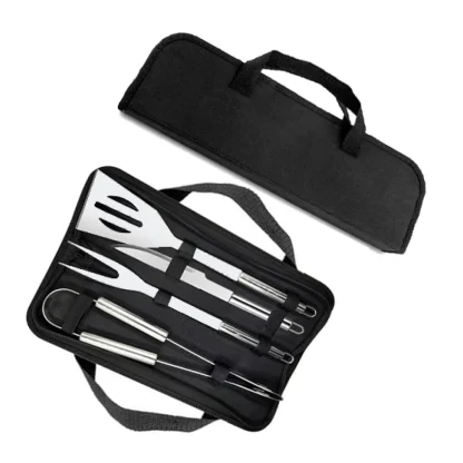 Set parrillero BBQ de 4 piezas personalizable — vista 1