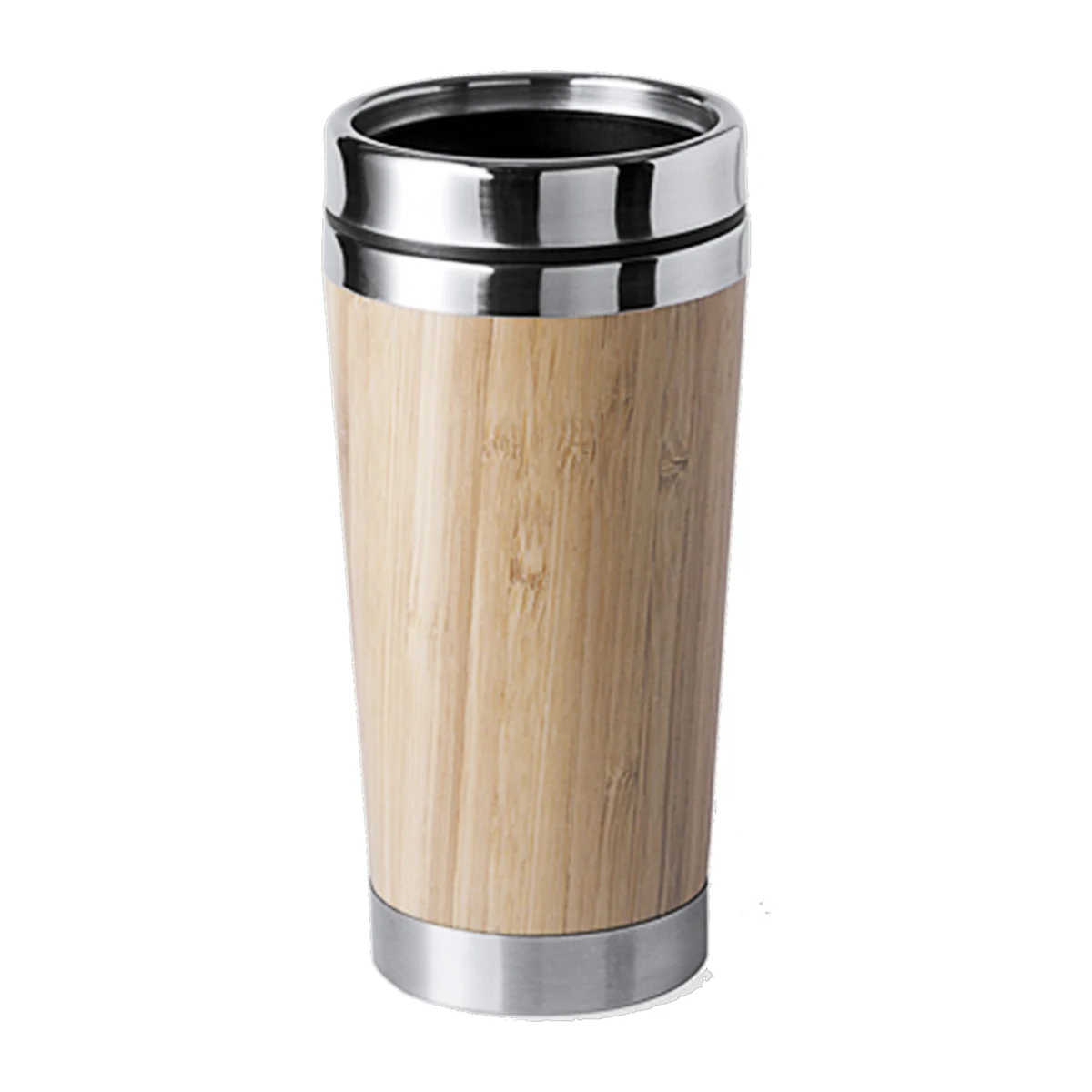 Mug térmico de bambú 420 ml. Vista del producto.