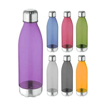 Botella deportiva con base de acero 700 ml. Vista del producto.