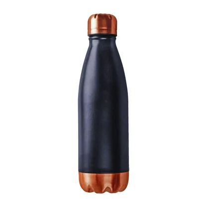 Botella térmica encobrizada de acero 500 ml. Vista del producto.