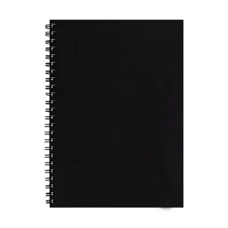 Cuaderno anillado de cartón 80 hojas. Vista del producto.