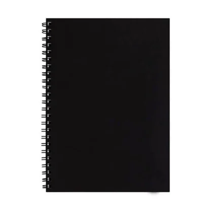 Cuaderno anillado de cartón 80 hojas. Vista del producto.