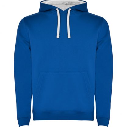 Polerón Urban bicolor hombre personalizable - Royal/Blanco