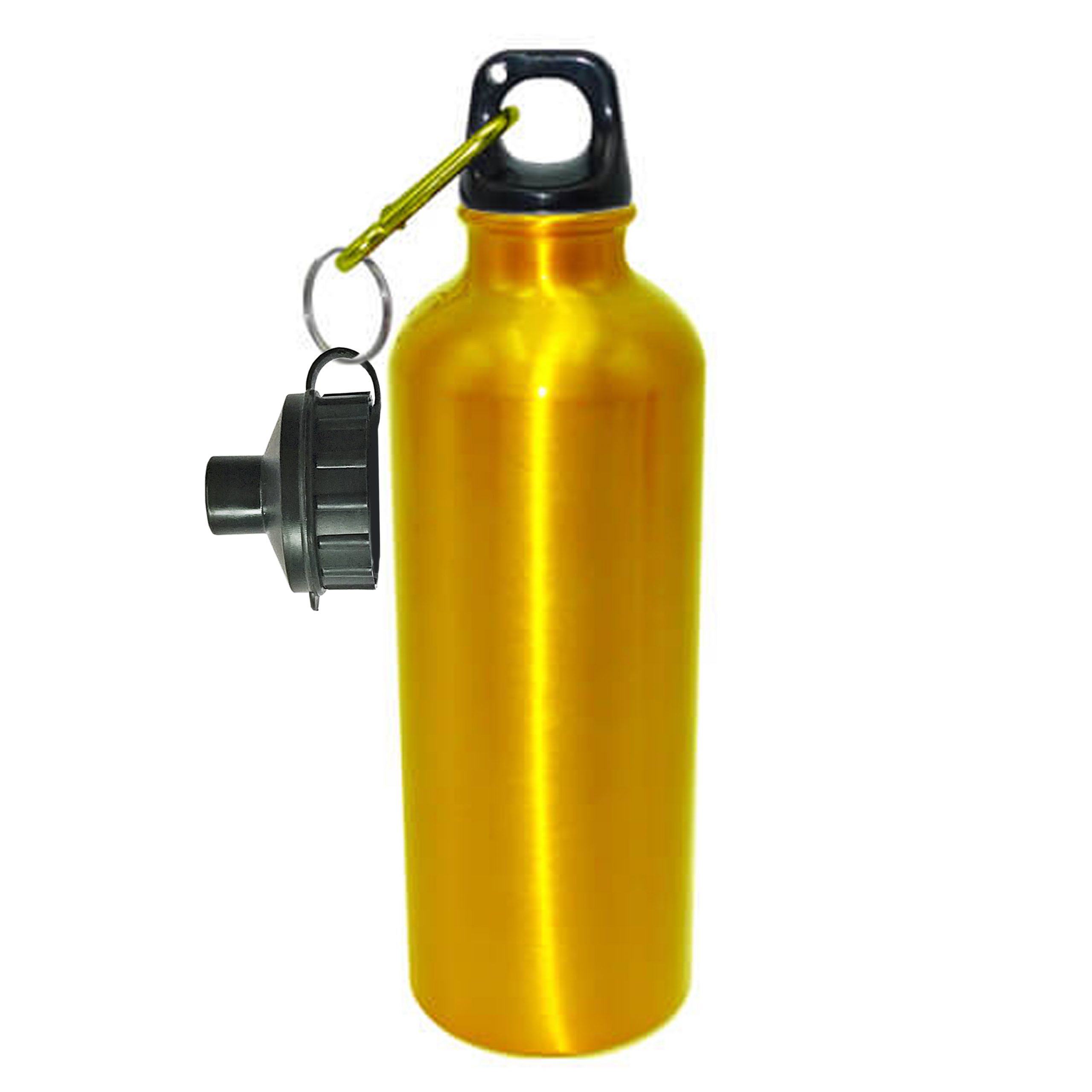 Botella deportiva de aluminio 550 ml - amarillo