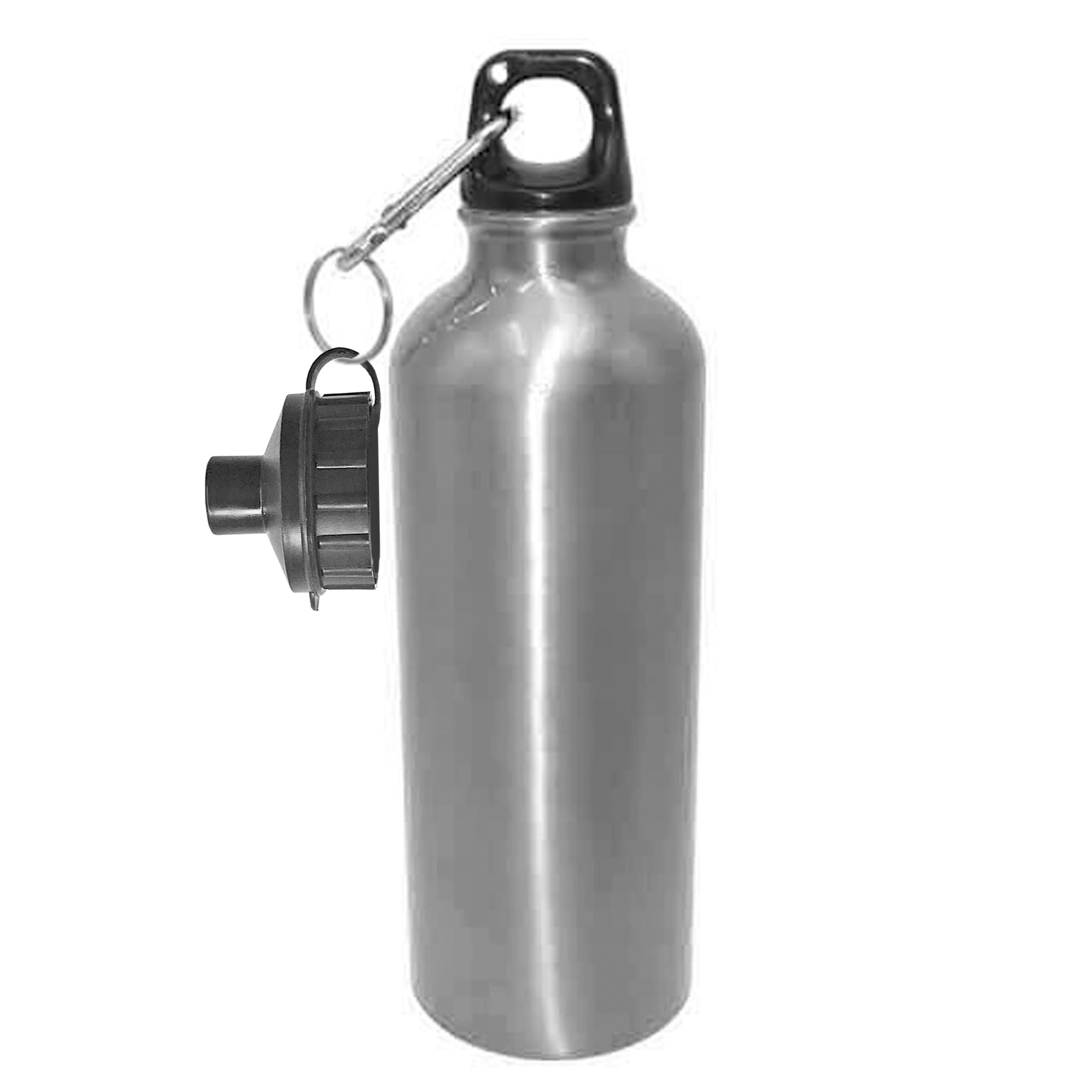 Botella deportiva de aluminio 550 ml - plata