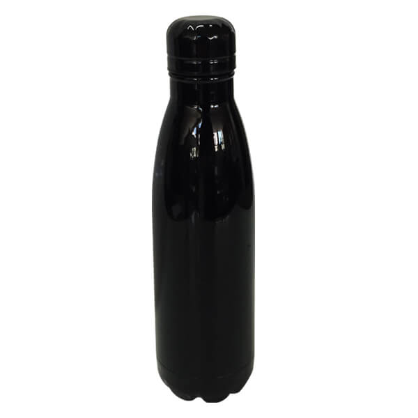 Botella térmica de acero en colores 500 ml - negro